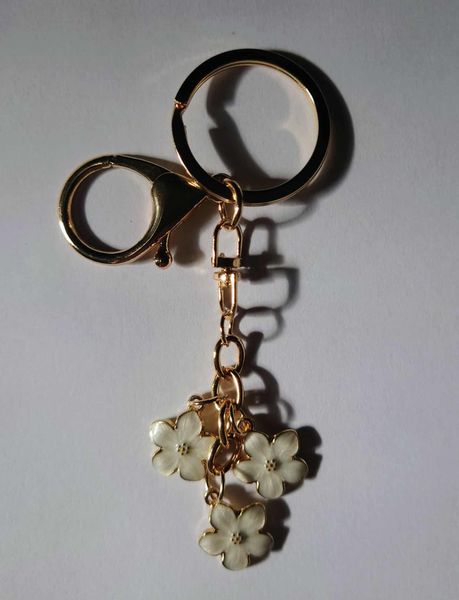 Veskepynt Blomster Hvit