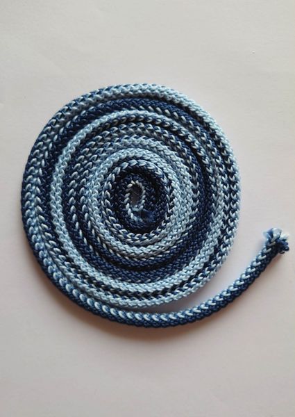 Mixed 20/22 Babyblå og Denim - Tykk heklesnor