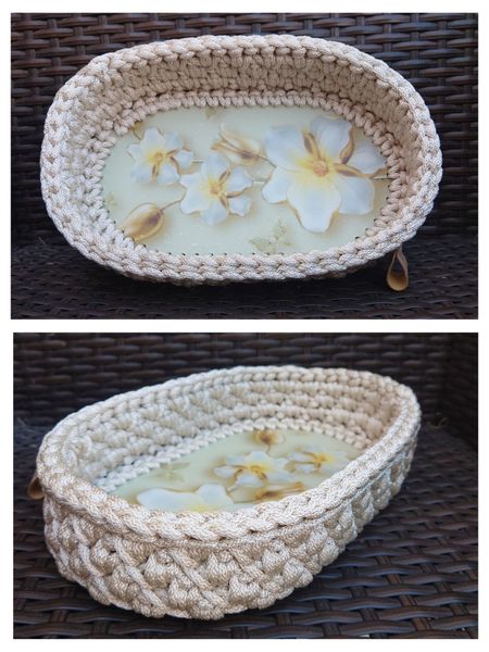 Eksklusiv Kurvbunn i acryl, lys