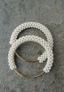 Hovedbilde Runde Håndtak med Perler (2 stk)